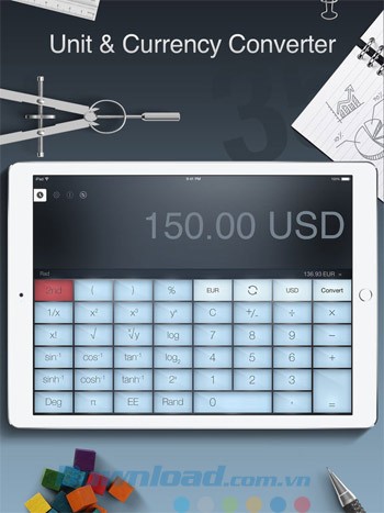 Chuyển đổi đơn vị và tiền tệ tiện lợi