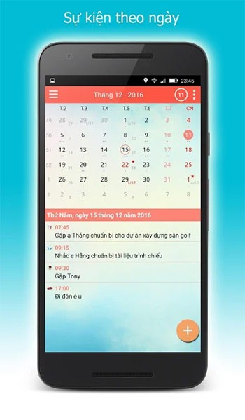 Sự kiện theo ngày