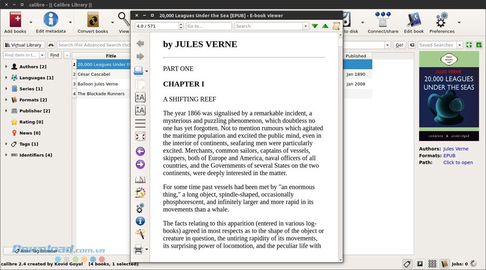 Trình đọc sách tích hợp