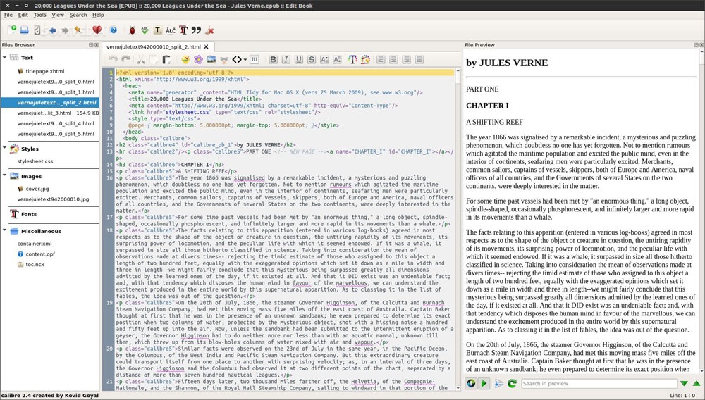 Chỉnh sửa eBook trong Calibre