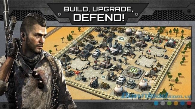 Call of Duty: Heroes cho phép bạn xây dựng, nâng cấp và bảo vệ thành trì của mình