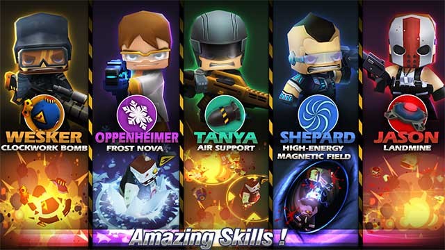 Hệ thống kỹ năng tuyệt vời và đầy màu sắc sẽ tăng gấp đôi sức mạnh của bạn