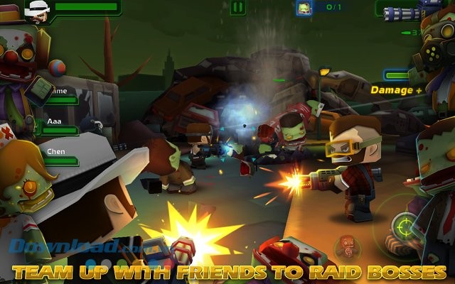 Lập nhóm chiến đấu trong game Call of Mini: Zombies 2
