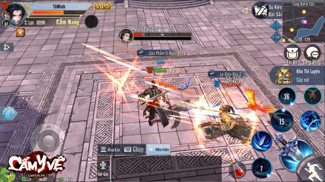 Đối đầu với các cao thủ võ lâm trong giang hồ