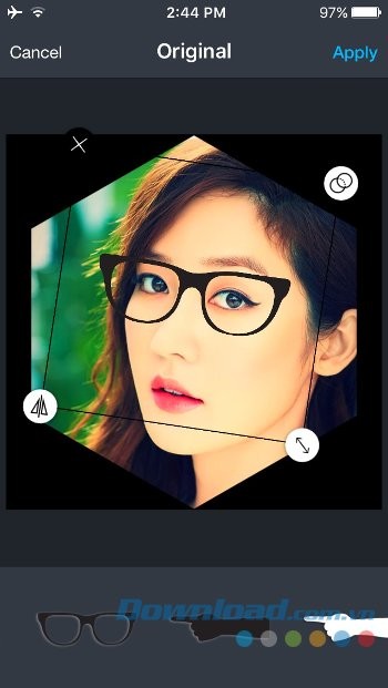 Chèn sticker dễ thương