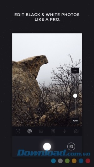 Ứng dụng sửa ảnh đen trắng Camera Noir cho iOS