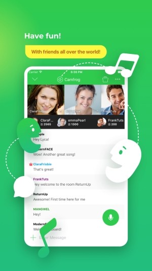 Camfrog Video Chat for iOS trải nghiệm niềm vui khắp nơi