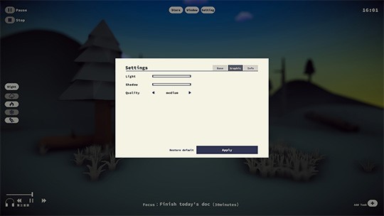 Tùy chỉnh ánh sáng, cảnh, nhạc... theo ý thích