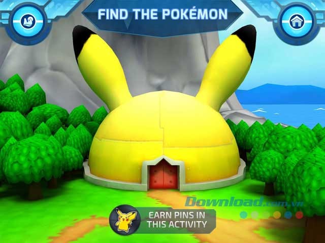 Tham gia thử thách truy tìm Pokémon trong game