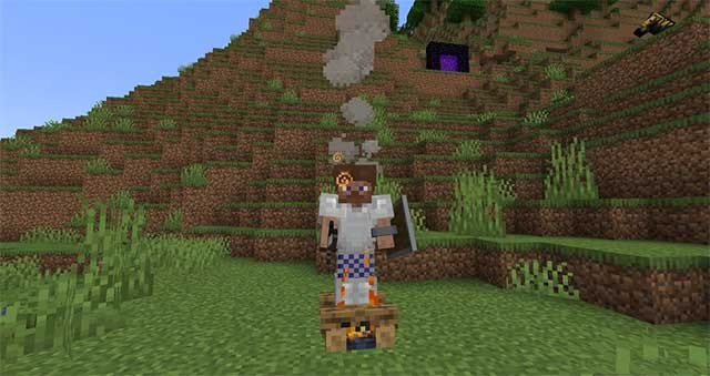 Sau khi dịch chuyển trở lại lửa trại, người chơi sẽ được cấp một buff Kháng lửa