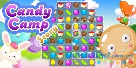 Game xếp kẹo tuyệt vời nhất cho máy tính Candy Camp Story