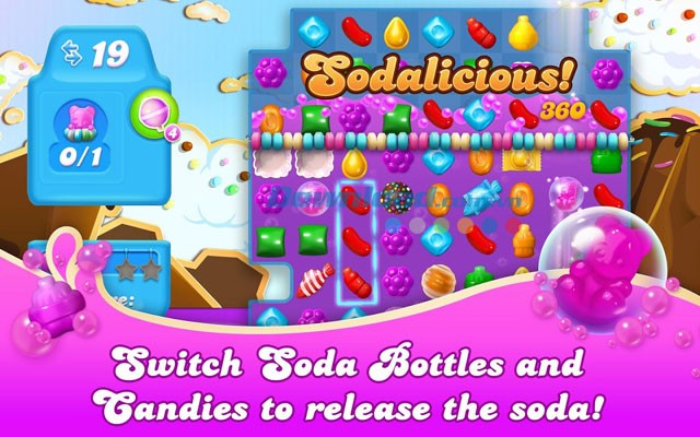 Candy Crush Soda Saga sở hữu nhiều tính năng khác biệt