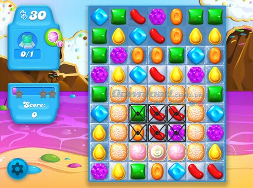 Giao diện chính của game Candy Crush Soda Saga