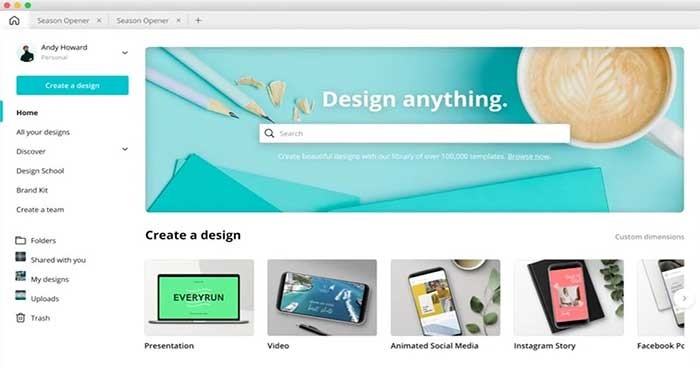 Canva là một công cụ thiết kế đồ họa chuyên nghiệp cho Mac
