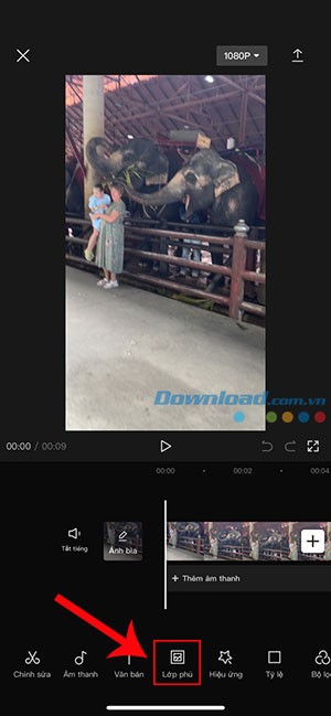 ghep 2 video chay song song CapCut dien thoai 5*422408