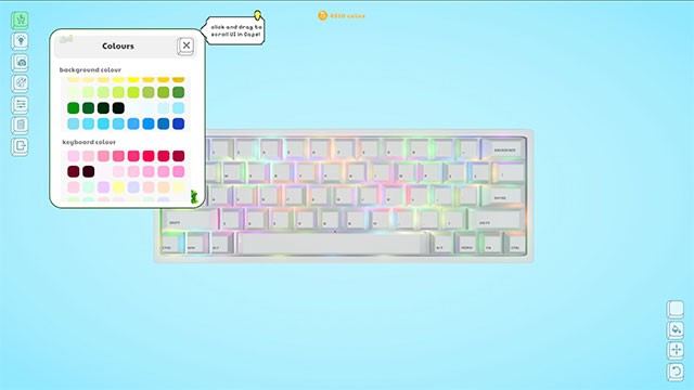 Capslock giả lập công việc custom bàn phím cơ với hệ thống skin, biểu tượng, mũ phím... phong phú