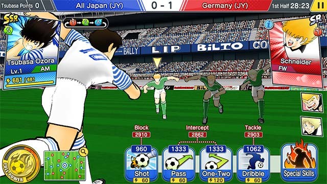 Tận dụng kỹ năng của ngôi sao sân cỏ trong Captain Tsubasa Dream Team PC