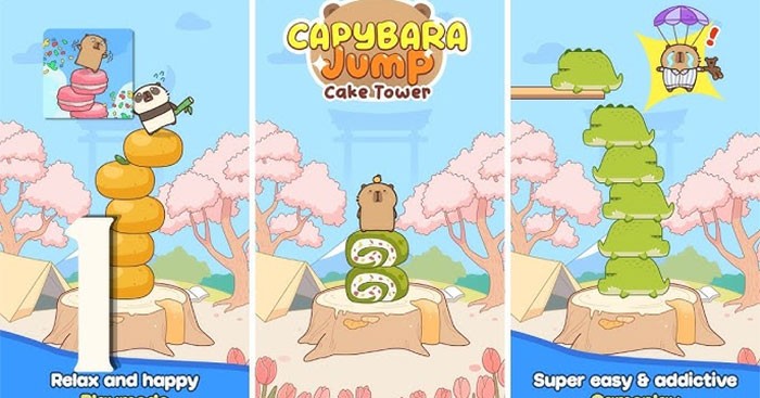 Tạo ra một tòa tháp bánh cao chót vót trong Capybara Jump: Cake Tower