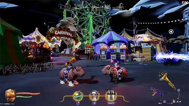 Lập đội gồm 4 anh hùng Capybara và cùng nhau chiến đấu để lập lại trật tự thế giới