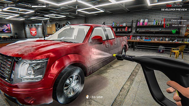 Làm lại nội thất và ngoại thất của chiếc xe cũ trong Car Detailing Simulator game