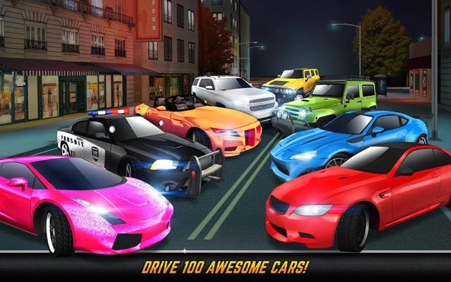 Car Driving & Parking School có nhiều mẫu xe đa dạng