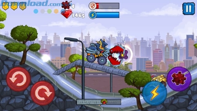 Lái xe qua nhiều địa hình khác nhau