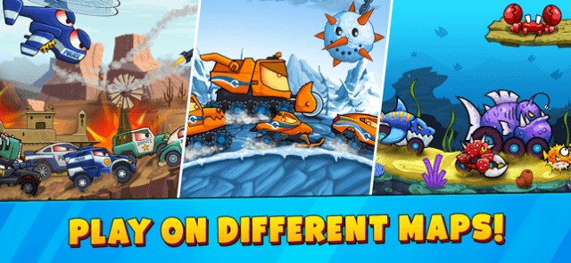 Chơi game ở các bản đồ khác nhau