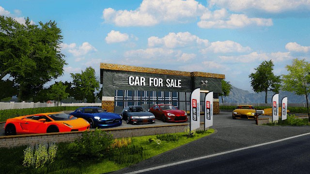 Điều hành doanh nghiệp mua bán xe hơi cũ của bạn trong game Car For Sale Simulator 2023