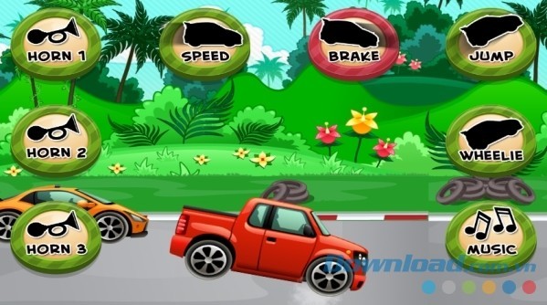 Car Game for Toddlers Kids cho Android mang tới 16 chiếc xe hơi đủ màu sắc để các bé lựa chọn