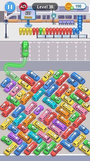 Car Jam Solver là game giải đố giải quyết kẹt xe thú vị
