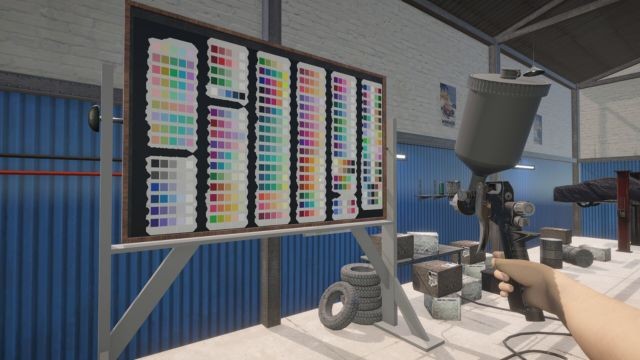 Khám phá bảng màu phong phú trong Car Painter Sim game