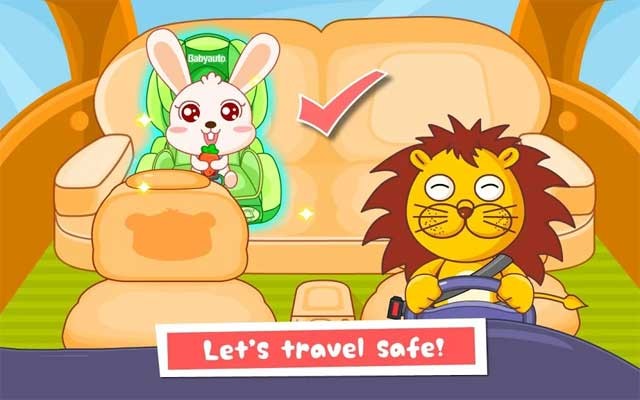 Game Car Safety for Android sẽ giúp bé học cách tuân theo các quy định an toàn khi đi ngồi trên xe