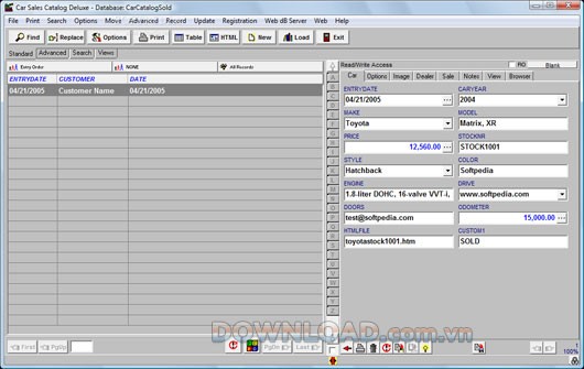 Car Sales Catalog Deluxe