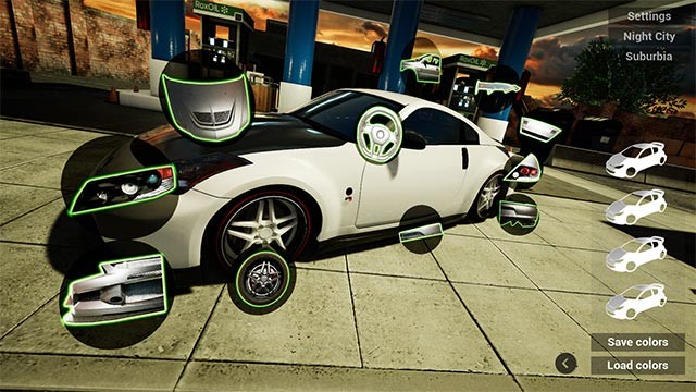 Car Tuning Simulator mô phỏng quá trình sửa xe và