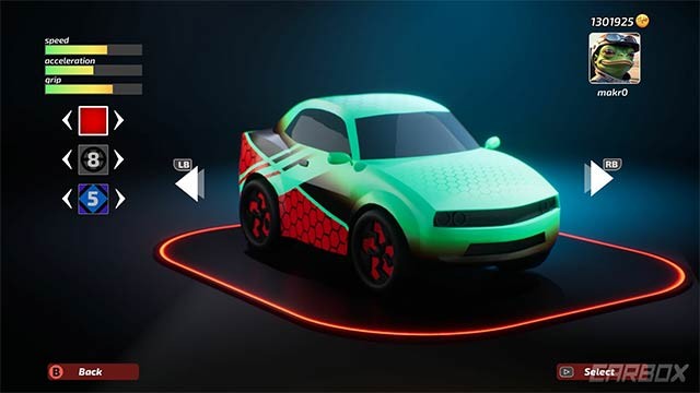 Tùy chỉnh xe đua bằng màu sơn, đề can và thay đổi hiệu suất mạnh mẽ