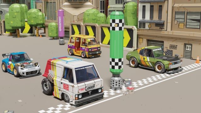 Carcade là game đua xe thể thao táo bạo với đồ họa phong cách Iconic Garage