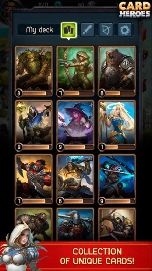 Thu thập những thẻ anh hùng độc đáo