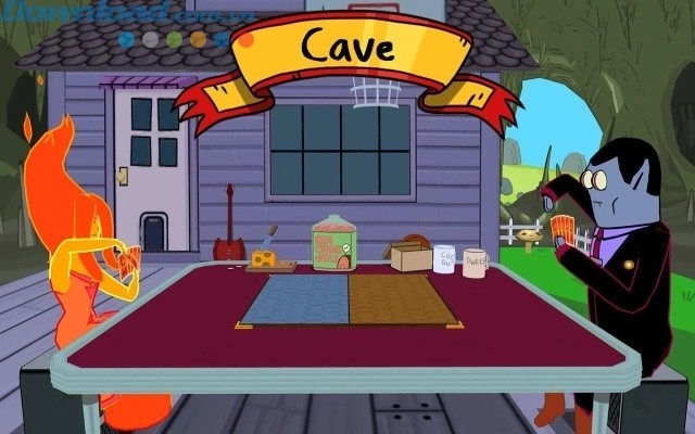 Đồ họa cùng hình ảnh giống hệt trong phim Adventure Time