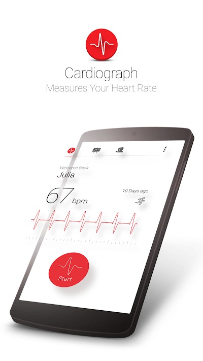 Đo nhịp tim với ứng dụng Cardiograph cho Android