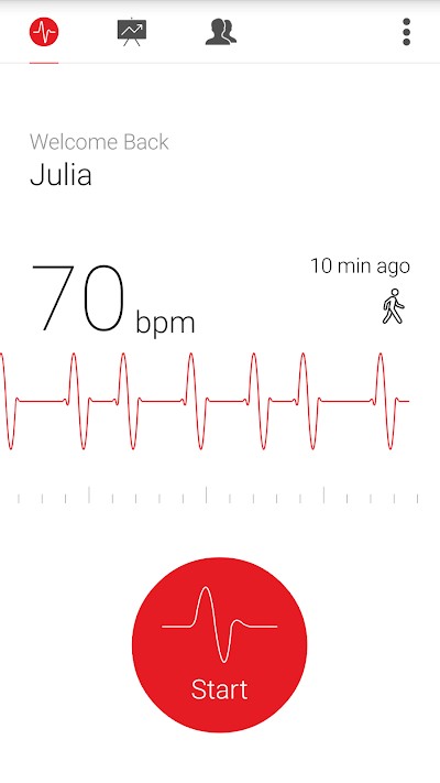 Đo điện tâm đồ với Cardiograph cho Android