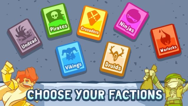 Tổng 7 phe phái cho bạn lựa chọn tối đa 2 để kết hợp xây dựng