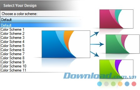 CardWorks Business Card Software cho Mac hỗ trợ chỉnh màu danh thiếp như ý