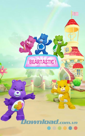 Nỗ lực giành chiến thắng trong game Care Bears Belly Match