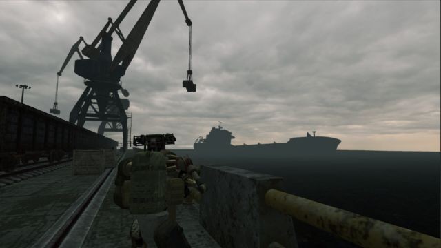 Điều khiển robot hình người bắn súng và sống sót trong thế giới hậu tận thế đổ nát