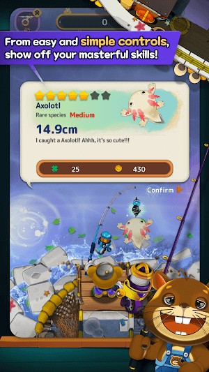 Điều khiển dễ dàng, thể hiện kỹ năng câu cá bậc thầy