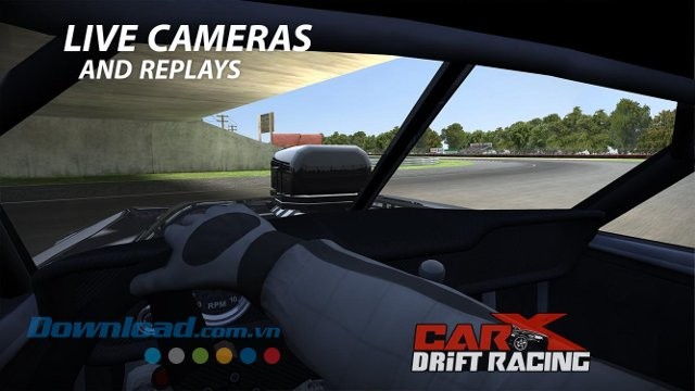 CarX Drift Racing hỗ trợ camera trực tiếp