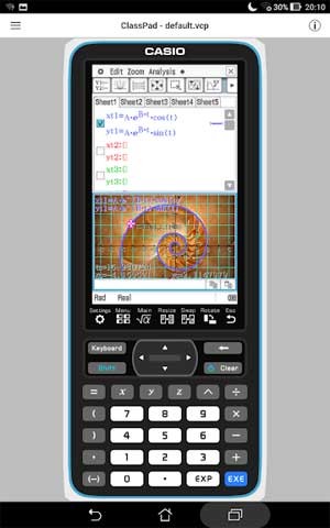 App có giao diện theo phong cách ClassPad