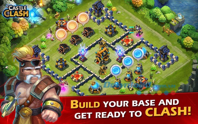 Tính năng trong game Castle Clash trên Android