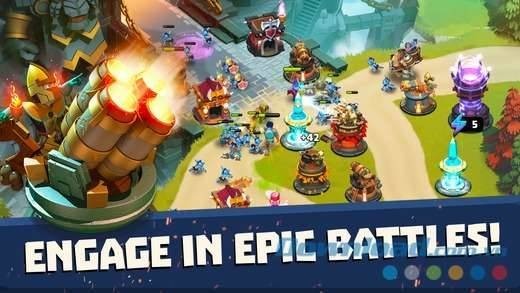 Castle Creeps TD cho iOS thuộc dòng game thủ thành đậm chất sử thi