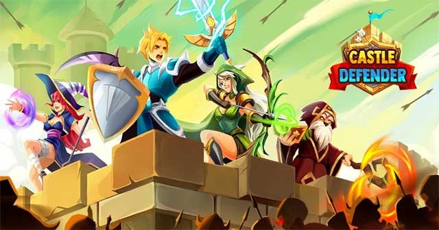Tham gia các trận chiến thủ thành kịch tính trong Castle Defender: Hero Shooter cho Android